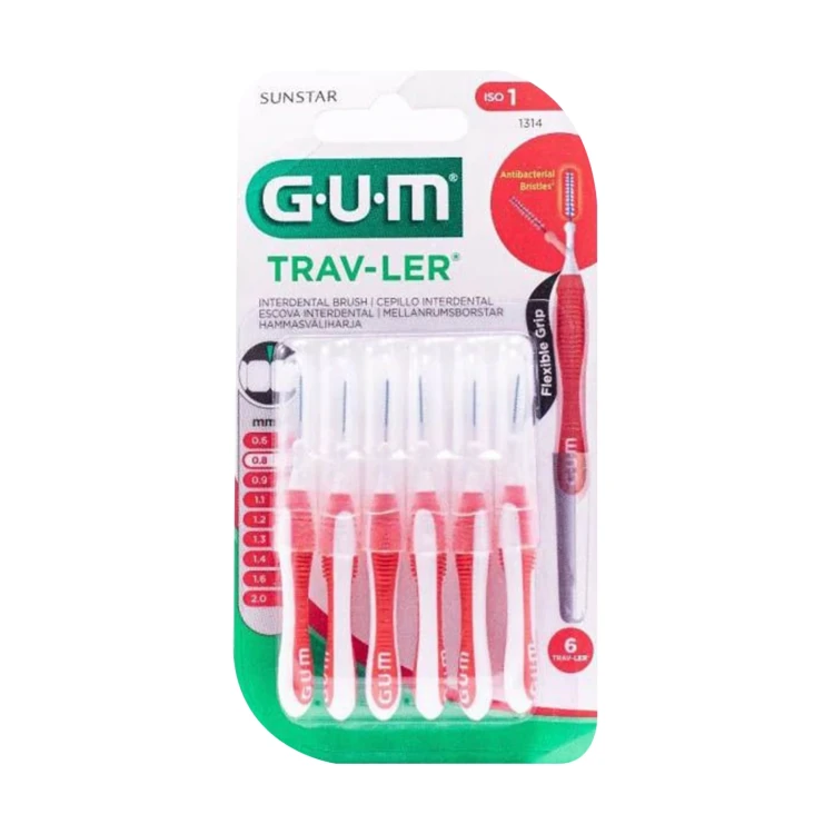 Butler Gum Traveller Interdental 0.8mm 6'S 1314