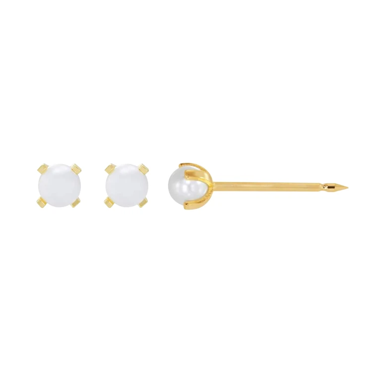 Lustrous 18K Gold Plated Small Dimond Earing 8 (3Mm) 109