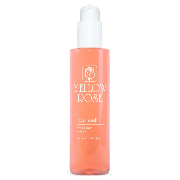 YELLOW ROSE FACE WASH with flower extracts 200ML