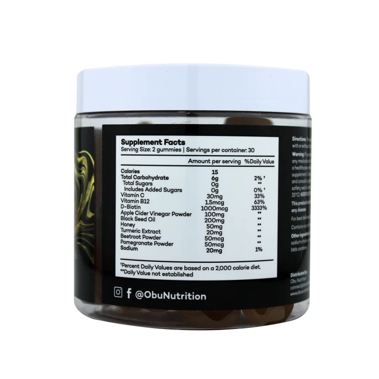 او بي يو حلاو الحبة السوداء بنكهة العسل 60 قطعة