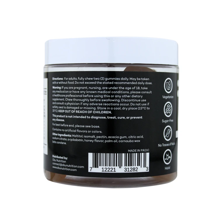 او بي يو حلاو الحبة السوداء بنكهة العسل 60 قطعة