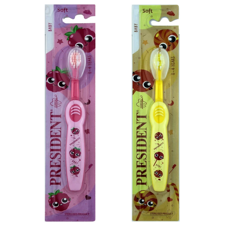 PRESIDENT 0-4 Years Baby Soft Tooth Brush