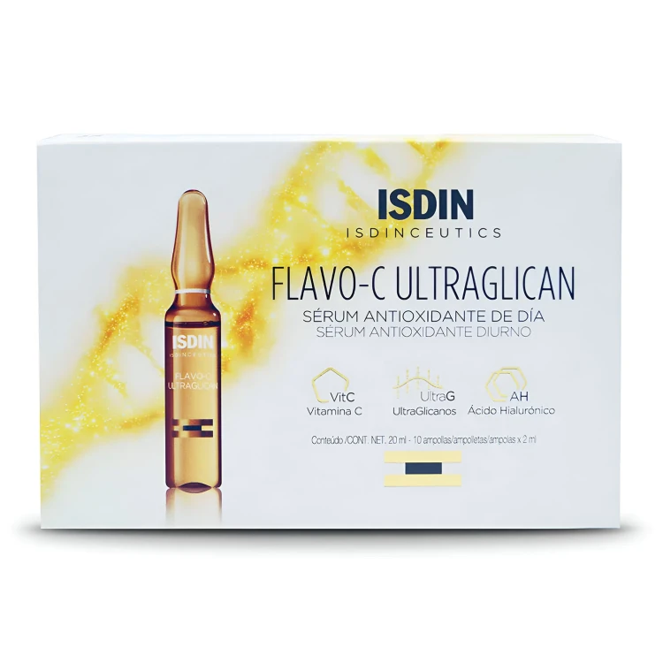 ISDIN Flavo-C Ultraglican Day Antioxidant Serum 10'S Ampoules X 2ml