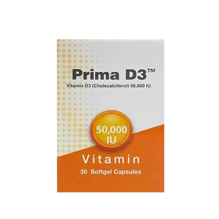 Prima Vitamin D3 50000IU Softgel 30 Caps