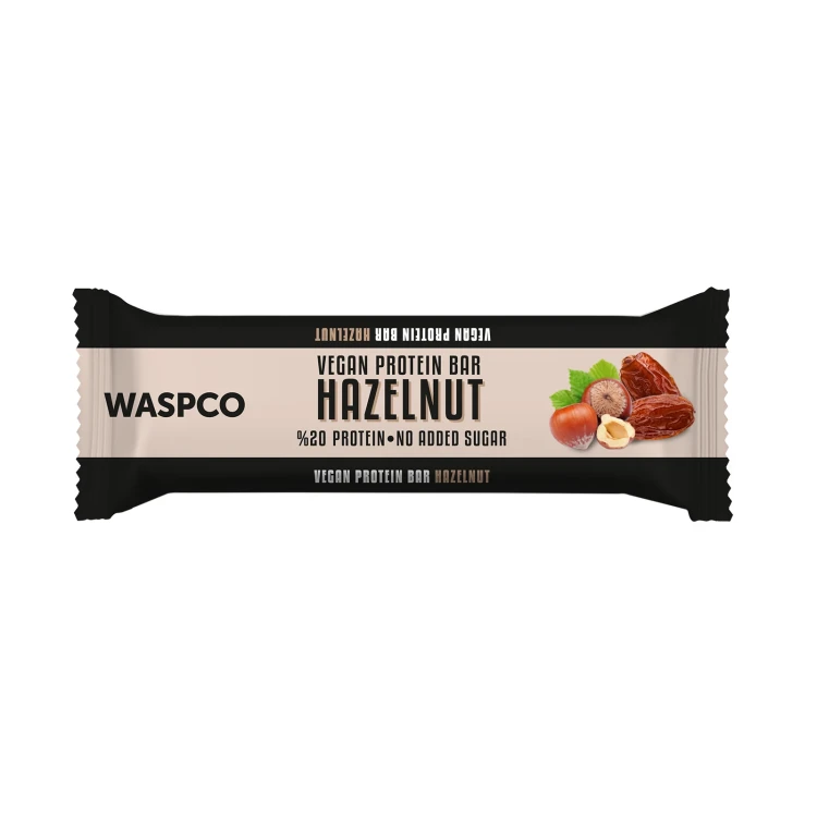 WASPCO Hazelnut Flavor Protein Bar 40GM VEGAN