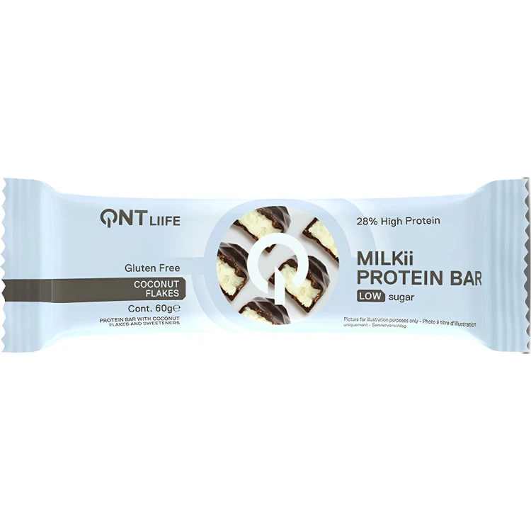 QNT Milkii 28% Protein Bar Coconut Flakes Flavour 60g