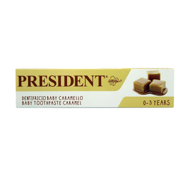 PRESIDENT 0-3 Years Baby ToothPaste Caramel 30ML