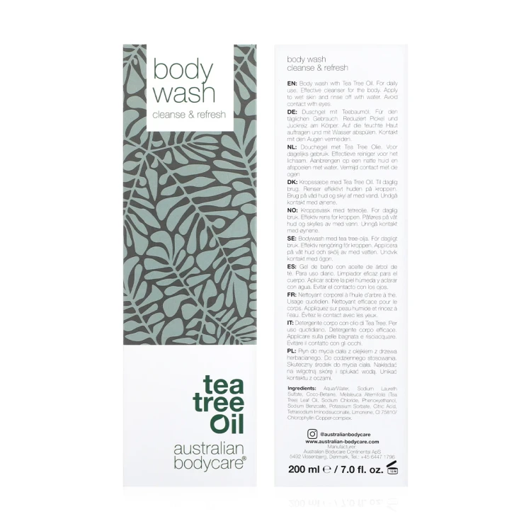 ABC ANTISEPTIC TEA TREE OIL BODY WASH 200ML