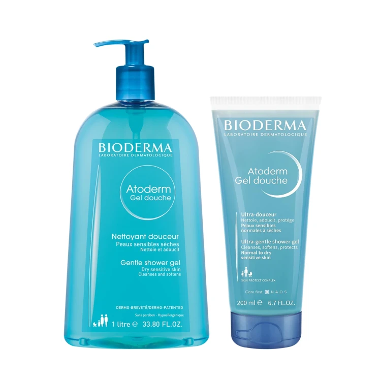 BIODERMA Atoderm Shower Gel Douche 1000ml + GEL 200ml OFFER