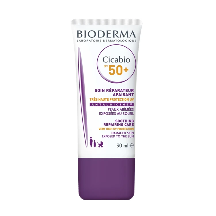 بيوديرما سيكابيو كريم للبشرة المتهيجة والمتضررة بعامل حماية 50+  30 مل