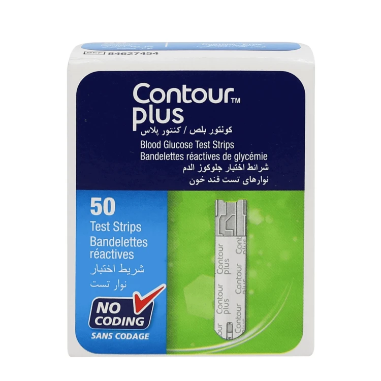 BAYER Contour Plus Strips 50'S