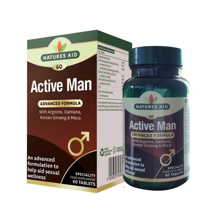 NATURES AID Active Man 60 Tablets