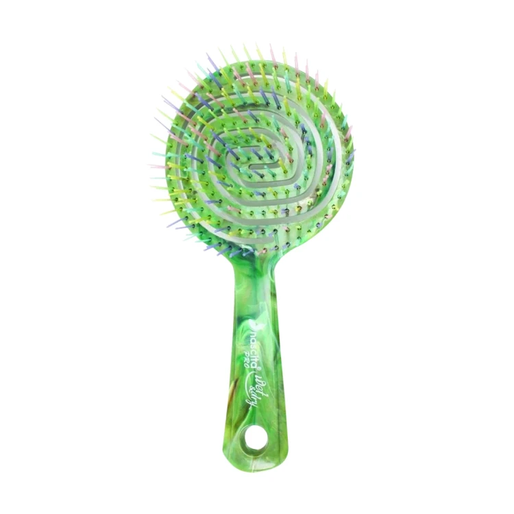 NASCITA PRO 3D ROUND HAIRBRUSH GREEN MARBLE 17CH