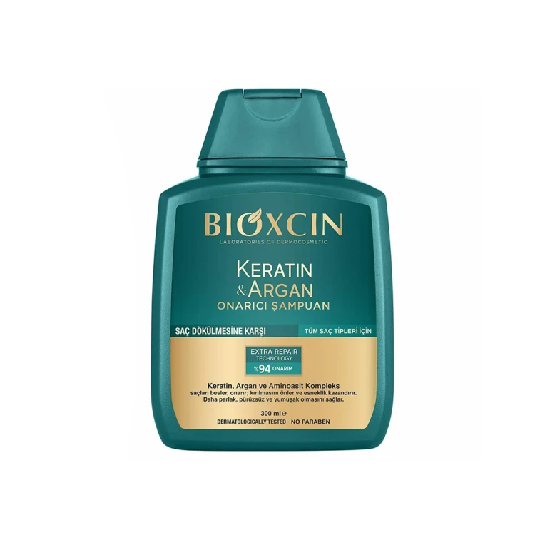 BIOXCIN Keratin & Argan Repairing Shampoo 300ML