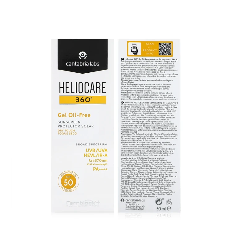 Heliocare 360 Gel Oil Free Dry Touch Spf50 50ml 11685