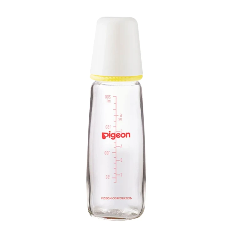 Pigeon Peristaltic Nipple Glass Bottle S Slim Neck 200ml PA-291-K6