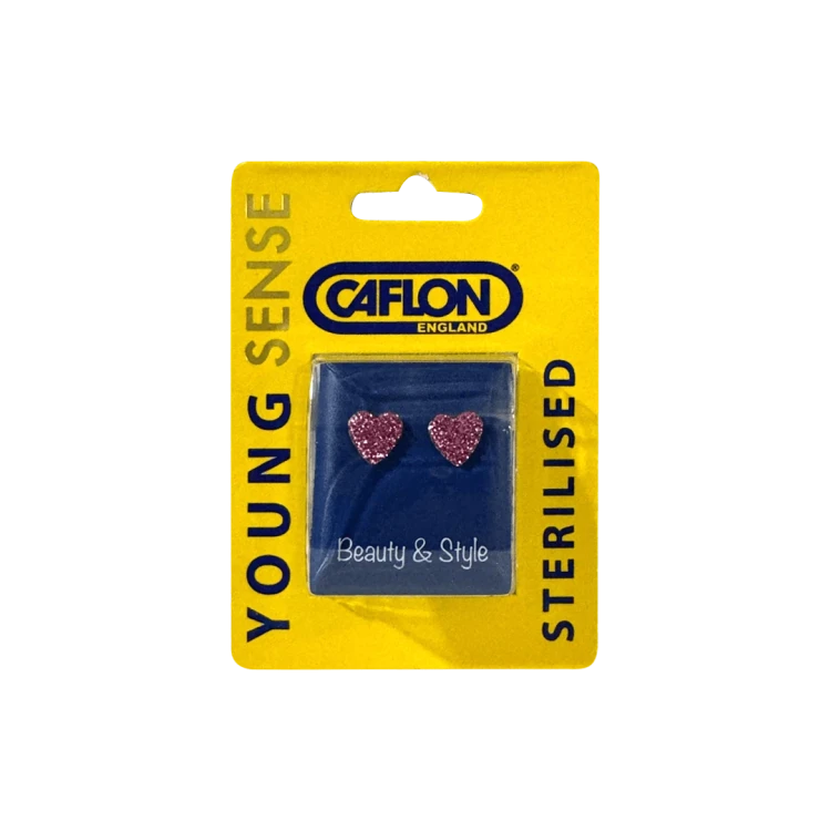 Caflon YoungSense GP HEARTS ROSE 8mm Earrings FJHT8ROYS