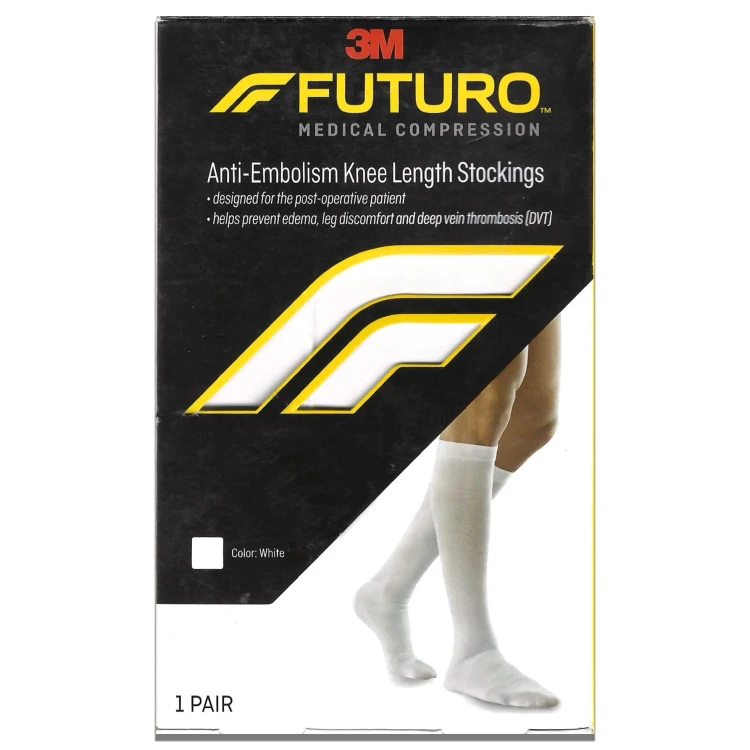 FUTURO Anti-Embolism Knee Length Stockings X-Large White 71059 EN