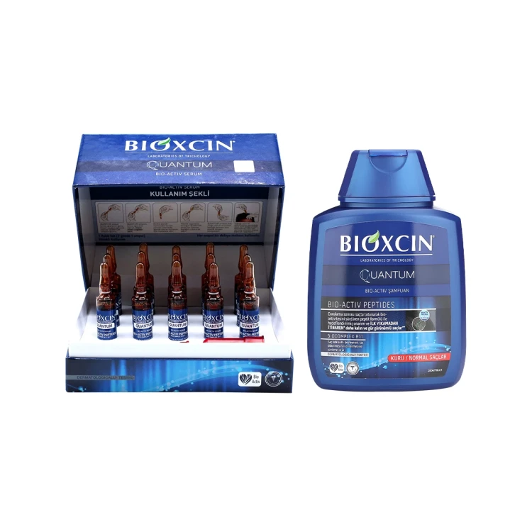 BIOXCIN Quantum Serum + BIOXCIN Quantum Shampoo for NORMAL-DRY Package