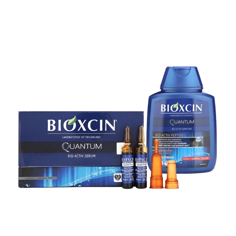 BIOXCIN Quantum Serum + BIOXCIN Quantum Shampoo for NORMAL-DRY Package