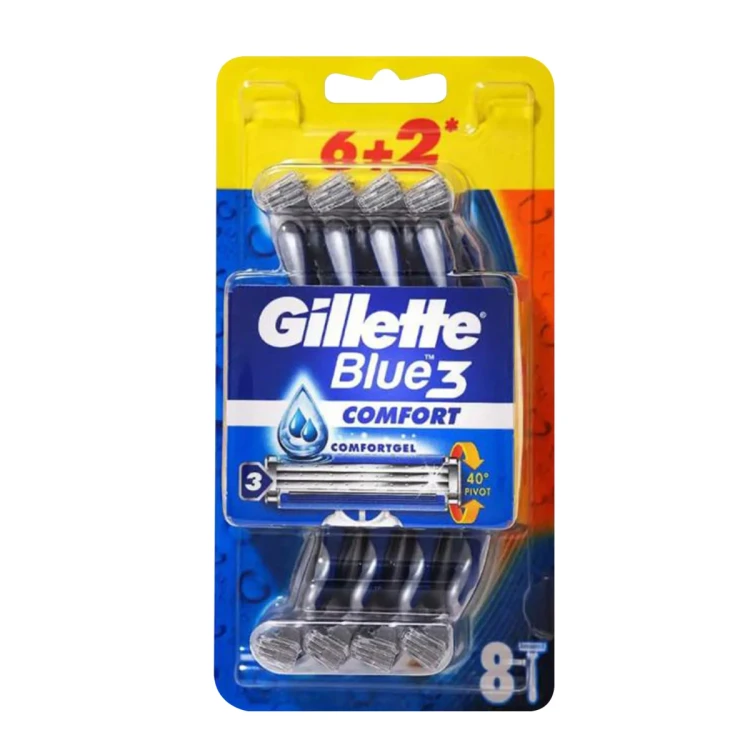 Gillette Blue 3 Comfort Set of 8 Razors