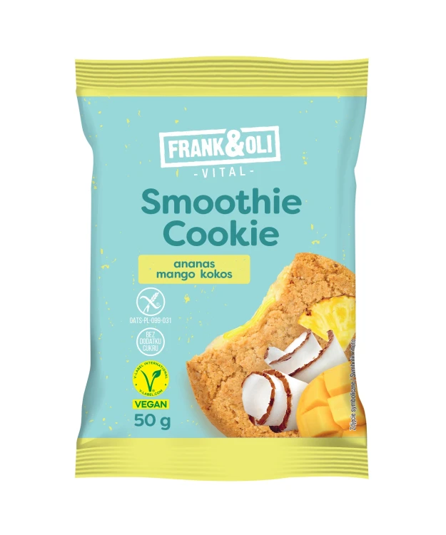 FRANK&OLI Ananas Mango kokos Smoothie Cookie 50G