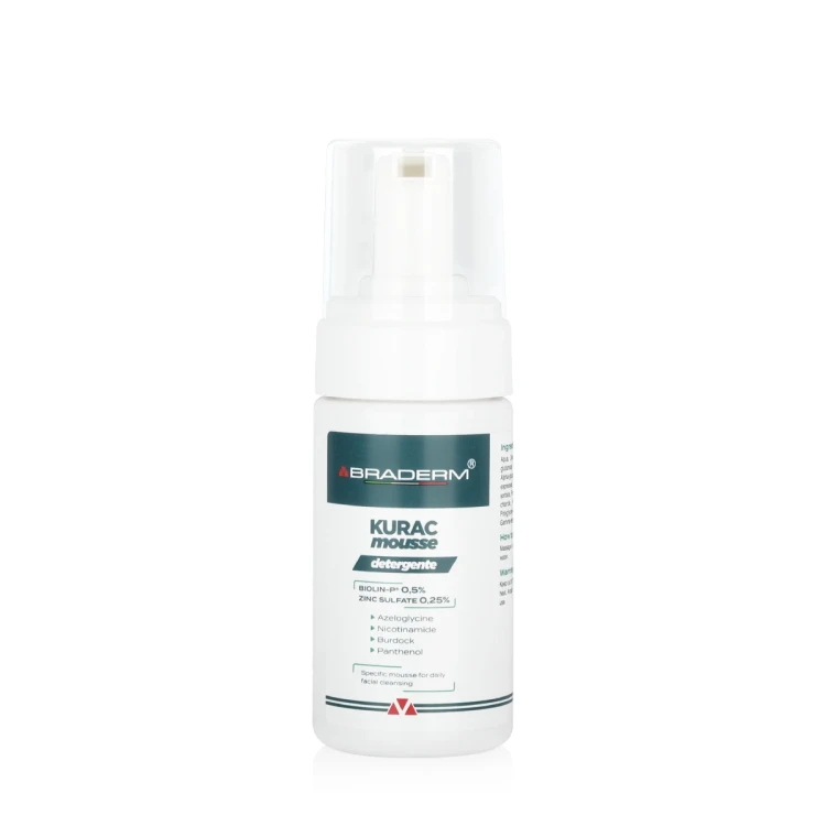 BRADERM KURAC mousse face detergente 100ml