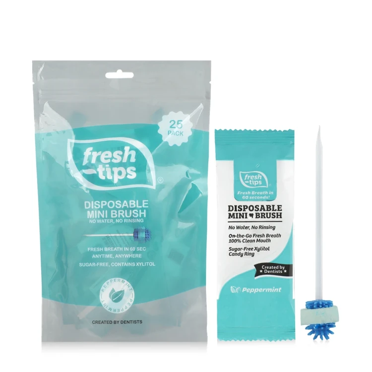 FreshTips Disposable Mini Brush 25 PACK