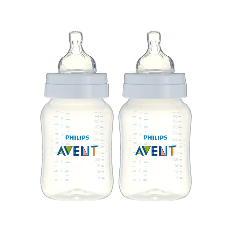 Philips Avent Anti-Colic Plastic Bottle (1m+) 260ml - 2Pcs SCF813/62