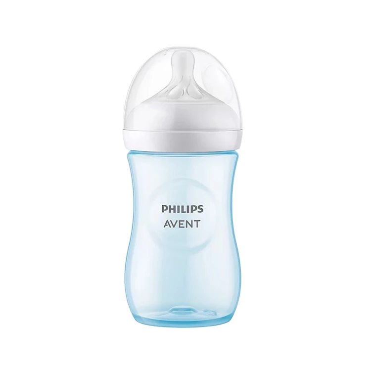 Philips Avent Natural Response Plastic Bottle (1m+) Blue 260ml SCY903/21