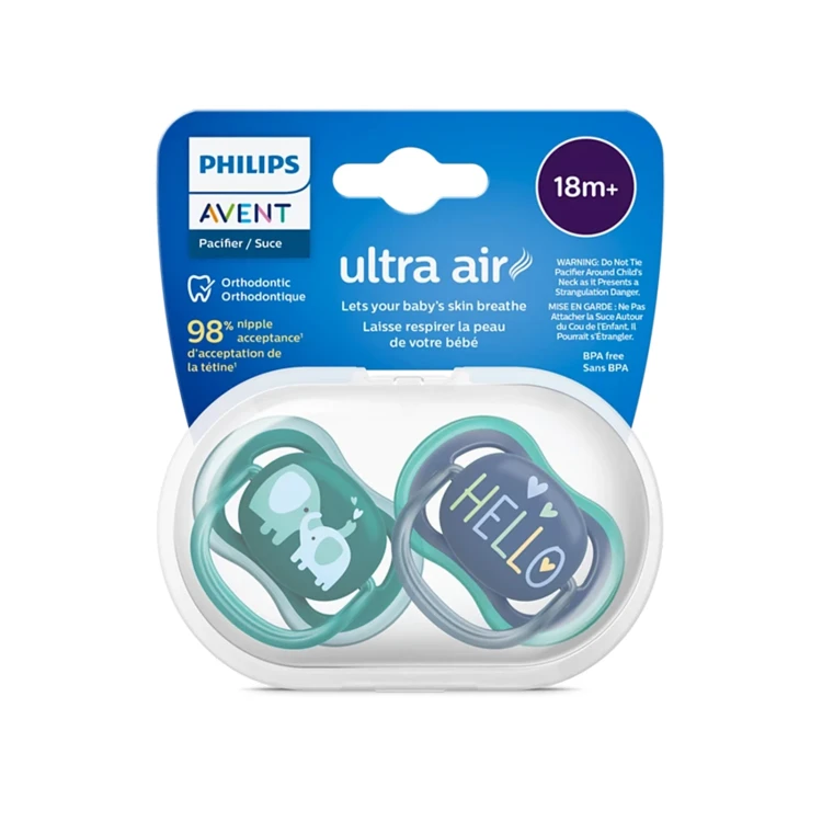 Philips Avent Ultra Air BOY pacifier (18m+) 2Pcs SCF349/18