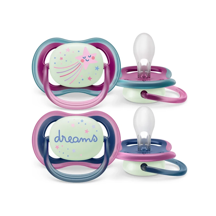 Philips Avent Ultra Air Nighttime pacifier (6-18m) 2Pcs SCF376/14