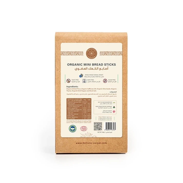 Organic mini bread sticks 100g