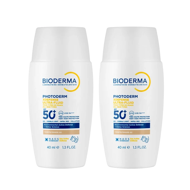 BIODERMA PhotoDerm XDEFENSE TINTED-02 SPF50+ Ultra Fluid 40ML 1+1