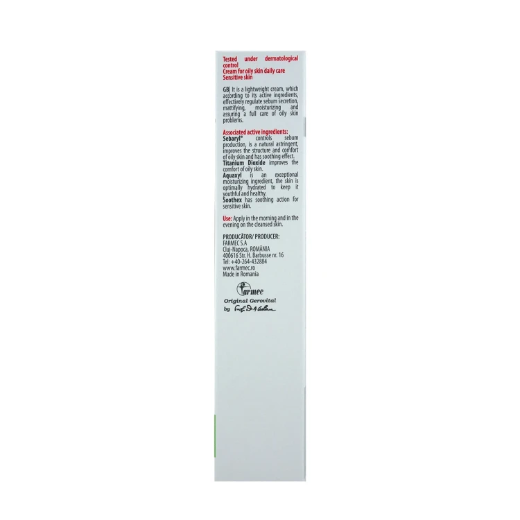GEROVITAL H3 DERMA Mattifying Moisturizing Emulsion Cream 50ML