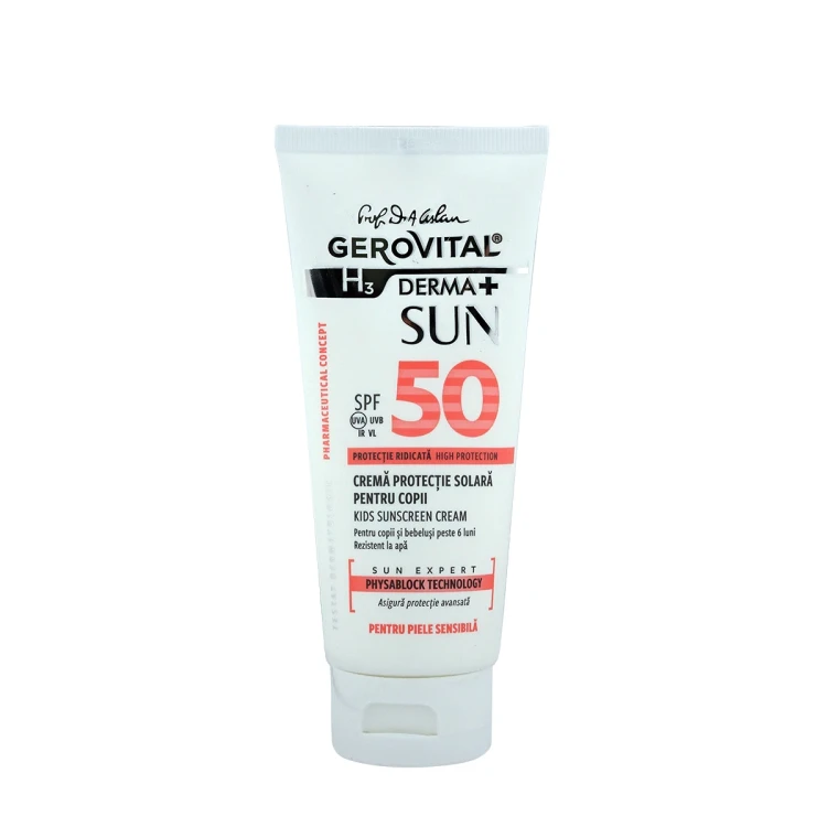 GEROVITAL H3 DERMA+ Kids Sunscreen Cream SPF50+ 100ML