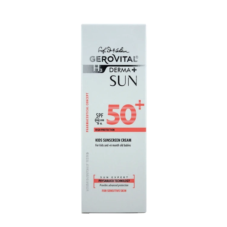 GEROVITAL H3 DERMA+ Kids Sunscreen Cream SPF50+ 100ML