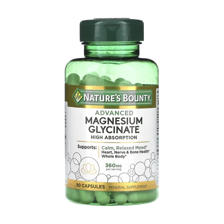 Nature's Bounty Advanced Magnesium Glycinate 360MG 90 Capsules