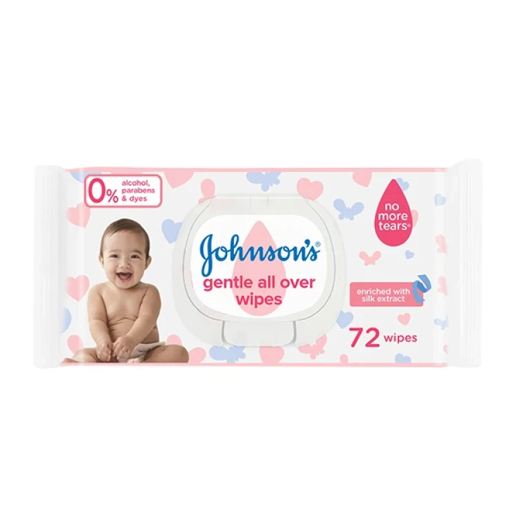 Johnson’s Baby Gentle All Over Wipes – 216 Wipes (Pack 2+1)