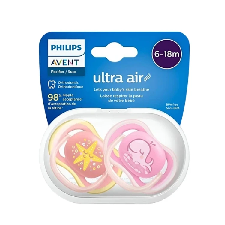 Philips Avent ultra air pacifier (6-18m) 2PCS