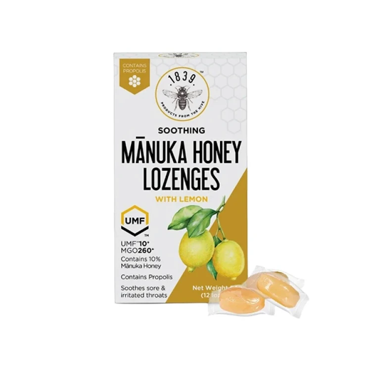 Manuka Honey Lozenges With Lemon 12 lozenges