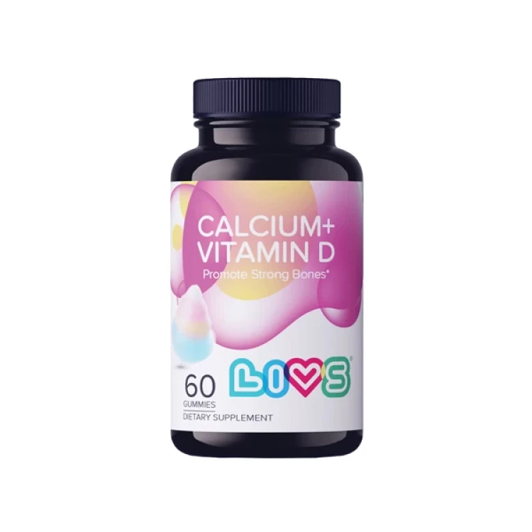 LIVS Calcium + Vitamin D3. 60 Gummies