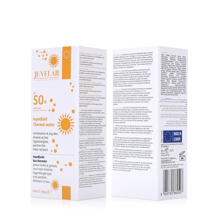 جوفيلاب اكوافلويد دراي تتش واقي شمس بعامل حماية +50 - 40 مل