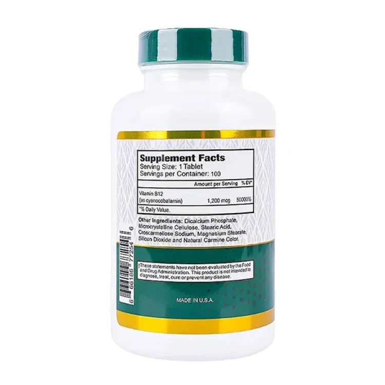 Best Vitamin B12 1200mcg 100 tab