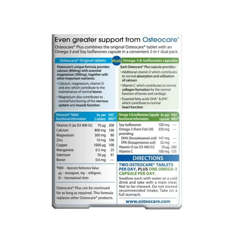 Osteocare Plus Omega-3  DUAL PACK 84's Tabs/Caps