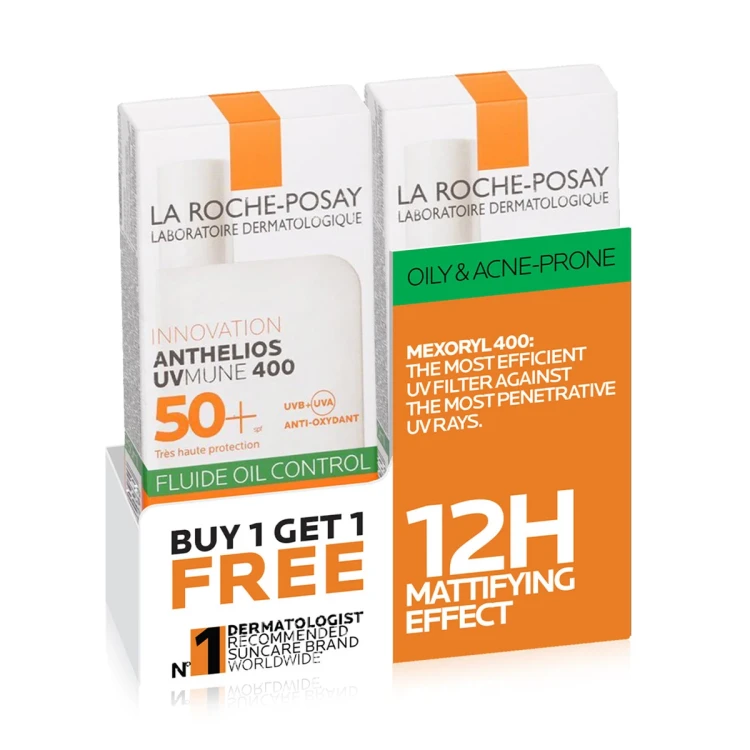 LA Roche Anthelios 50+ Oil Control Fluid OFFER 1+1
