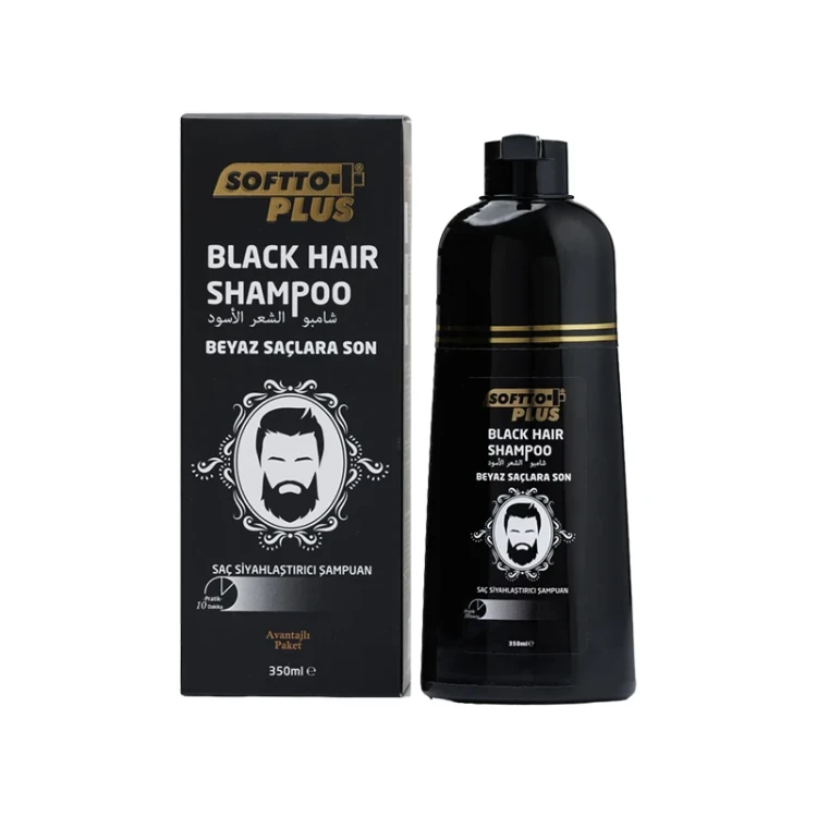 Softtoplus Black Hair Shampoo 350ML