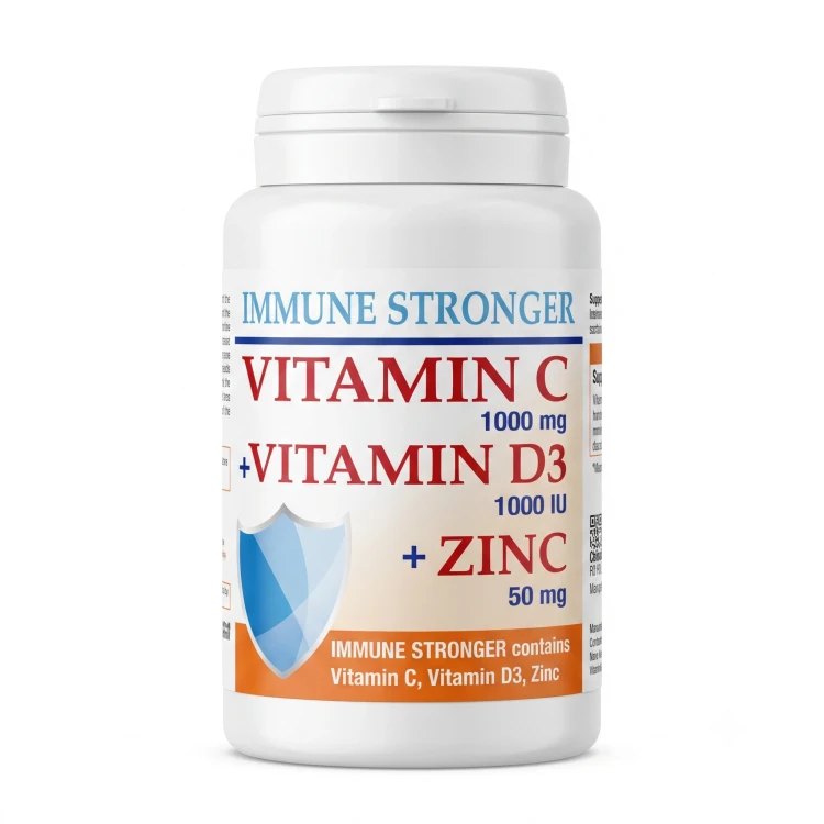 IMMUNE STRONGER VIT C 1000MG + VIT D3 1000IU + ZINC 50MG