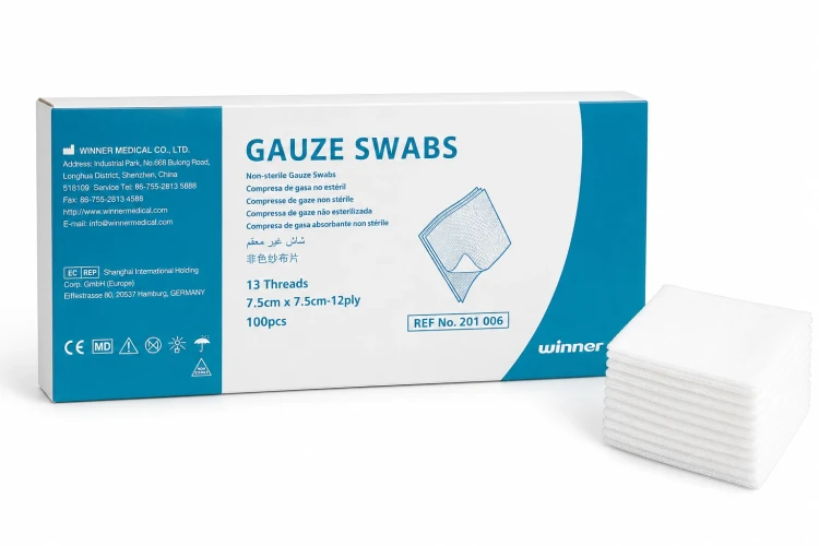 Winner Gauze Swab 7.5Cm*7.5Cm 12Ply 100'S