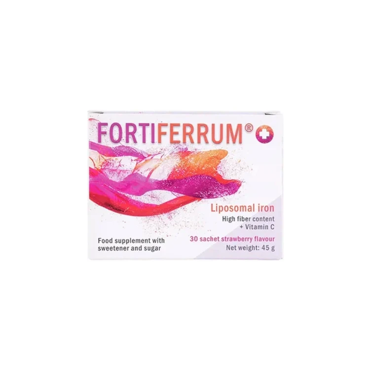 Fortiferrum Liposomal iron 30 Sachet Strawberry Flavour 45g